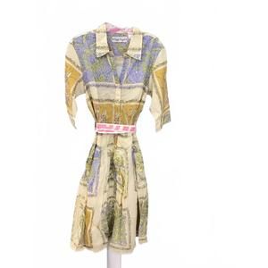 NEW DIZZY-LIZZIE mrs. maisel dress in soft tile print dress